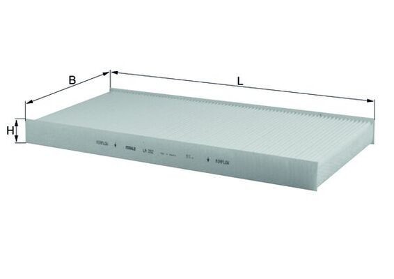 MAHLE LA 252 Filtru, aer habitaclu