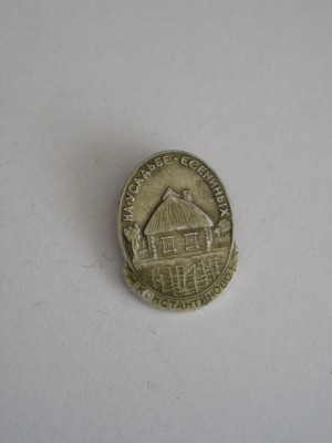 QW9 L 84 - insigna - tematica literatura - Muzeul Esenin - Fosta URSSST foto