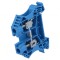 Conector Șine 6mm2 1P 2 Borne Albastru WEMID