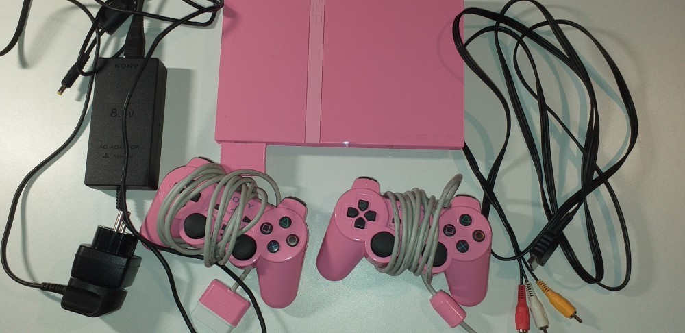CONSOLE PS2 ROSE Sony Playstation 2 slim Pink édition collector