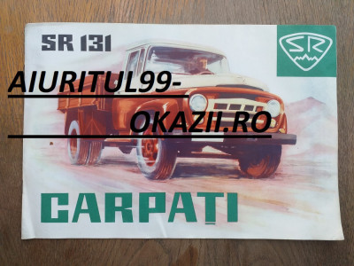 SR 131 CARPATI, PLIANT RECLAMA DE EPOCA foto