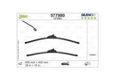 Set stergatoare parbriz Silencio Xtrm-flat Hyundai Kona, Tucson ; Kia Ceed, Sorento, Xceed ; Lexus Nx ; Mazda 3, Cx-30, Cx-60; Nissan Qashqai, X-Trai
