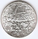 San Marino 500 Lire 1978 - Ziua Muncii, Argint 11g/835, 29 mm, KM-84 UNC !!! (necirculata)