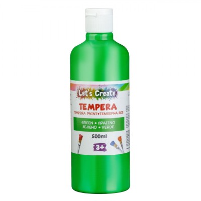 Vopsea Tempera, Let&amp;#039;s Create, Verde, Capacitate 500ml foto
