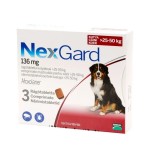NexGard XL 136 mg (25 &ndash; 50 kg) &ndash; 3 tablete - Specialistul &icirc;n Protecție Externă