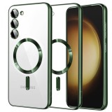 Husa MagSafe pentru Samsung Galaxy S23+ S916, Techsuit, Luxury Crystal, Verde Inchis