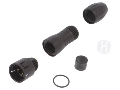 Conector Circular Mufă Tată 3 Pin Snap-In foto