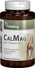 Citrat de Calciu-Magneziu cu Vitamina D Vitaking 90cps Cod: vk1208 foto