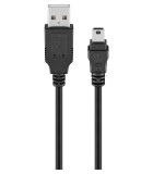Cablu USB A tata la mini USB tata 1.8m Goobay