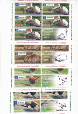 ROMANIA 2021 - DELTA DUNARII, UNESCO,MINICOLI MNH - LP 2332 foto