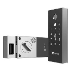Yala inteligenta, Wi-Fi, multiple metode de deblocare, sonerie incorporata, alarma anti-furt - EZVIZ CS-DL03(WBCP)