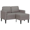 VidaXL Canapea cu 2 locuri cu șezlong &icirc;n formă de L, taupe, 125 cm 4107064