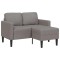 vidaXL Canapea cu 2 locuri cu șezlong &icirc;n formă de L, taupe, 125 cm 4107064