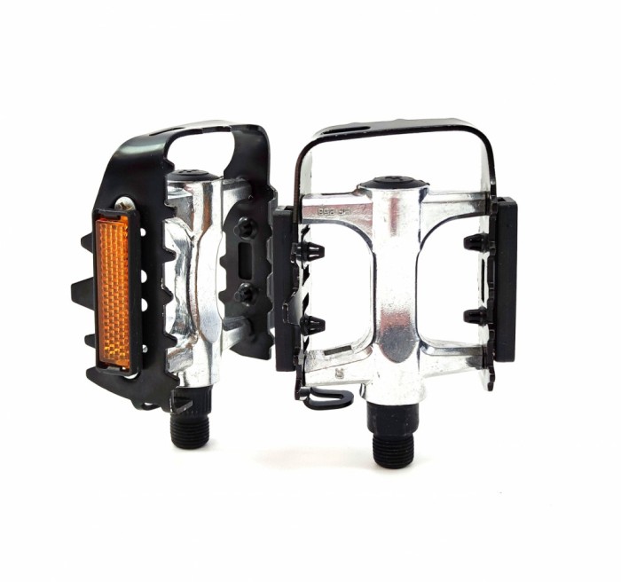 Pedale biciclete 858 aluminiu 100x86, filet 9/16&quot;(14mm) Cod:P065
