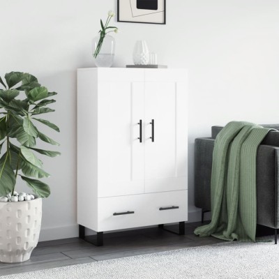 vidaXL Dulap &amp;icirc;nalt, alb, 69,5x31x115 cm, lemn prelucrat 830348 foto