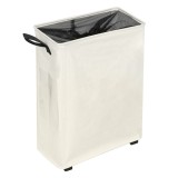 Cumpara ieftin Cos rufe pliabil cu roti bej Prior 38,5x19x58 cm