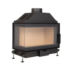 Semineu/Focar pe lemne/brichete A-Caminetti QUATTRO 70 L OPEN SIDE foto
