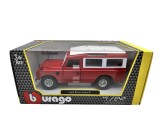 Macheta Bburago Land Rover Landrover 109 1985 1:24 rosu replica metal die-cast