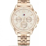 Tommy Hilfiger Harper 1782224, Ceas de Damă cronograf cu Rose Gold Brățară Metalică