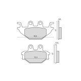 Placute Frana Fata Kymco KXR 250 MBS, Cod 225103070RM