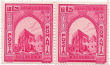 Monumente istorice (manastiri si cetati), 1941 - 0,25 L, bloc de 2, NEOBLITERATE