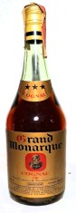rare cognac GRAND MONARQUE, IMP- UNICOOP, ITALY Cl 75 GR. 40 ANII 1970/80
