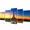 Set tablouri imprimate panza Turnul Eiffel 100 x 50 cm