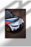 Poster p&acirc;nză ne&icirc;nrămat cu supermașină - Imprimare digitală - M4 GT3 02 | A4 (21 x 29.7 cm)