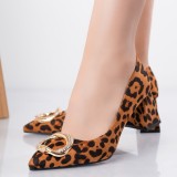 Cumpara ieftin Pantofi dama Animal Print din Pieie Ecologica Intoarsa Berga, 40