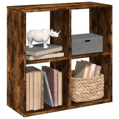 vidaXL Bibliotecă/separator cameră stejar fumuriu 69,5x29x69,5 cm lemn foto