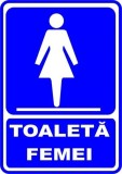 Semn de toaleta femei