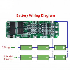 Modul BMS 18650 3S 20A acumulatori Li ion