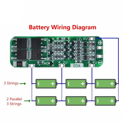 Modul BMS 18650 3S 20A acumulatori Li ion foto