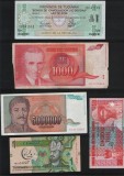 Set 5 bancnote de prin lume adunate (cele din imagini) #9