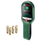 Bosch UniversalDetect - Detector de metal cu 4 baterii alcaline 100 mm
