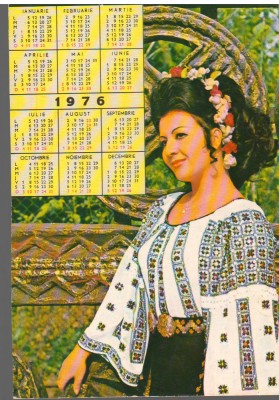 CPI B14793 - CARTE POSTALA - POLINA MANOILA, CALENDAR 1976 foto