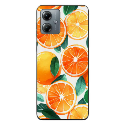 Husa compatibila cu Motorola Moto G14 Silicon Gel Tpu Model Oranges foto