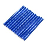 Cumpara ieftin Set 12 tuburi reflectorizante, rezistente la conditii meteorologice, pentru spitele bicicletei, lungime 7.5 cm, albastru