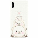 Husa silicon pentru Apple Iphone X, Bear Family