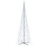 Brad de Craciun conic, 3000 LED-uri, alb rece, 230x800 cm