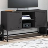 vidaXL Dulap TV, negru, 68,5x39x60,5 cm, oțel