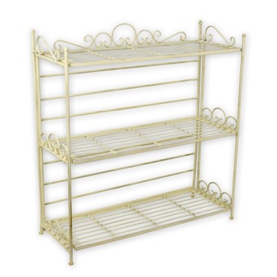 Etajera cu trei rafturi antik white RW-66 foto