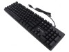 Tastatură USB A Neagră/Albastră cu Cablu și Layout US 1,8m