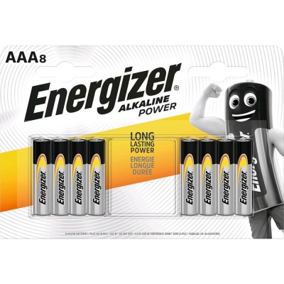Baterii Alcaline ENERGIZER Alkaline Power Battery AAA B8, 8buc/pac foto