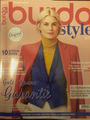 Revista Burda Style nr. 10/2019 cu tipare in lb. germana si insert in lb. romana foto