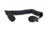 Cablu Spiralat 7 Pini Tata-Tata 6m, PVC, 12V - Conectica Remorca, Auto
