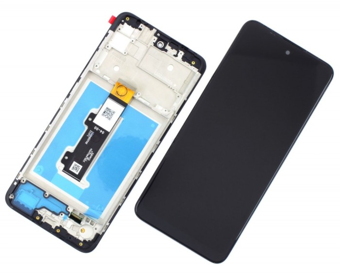 Display Motorola Moto E30 cu Rama Black Negru