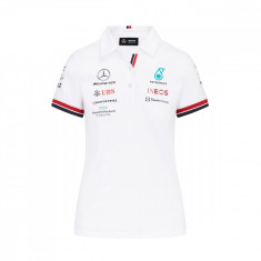 Mercedes AMG Petronas tricou polo de dama team white F1 Team 2022 - L foto