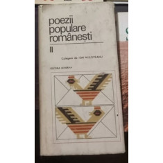 POEZII POPULARE ROMANESTI VOL II DE ION NIJLOVEANU , 1989