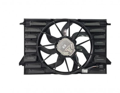 GMV radiator electroventilator Audi A4 (B9/8W), 2015-, A4 Allroad, motor 3.0 TDI, diesel, 600 W; 475 mm; 4 pini foto